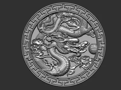 Dragon 3D print model get