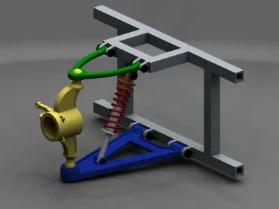 Double Wish Bone Suspension 3D model