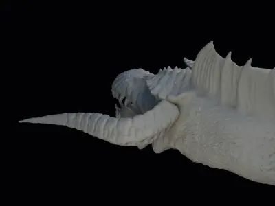 Dragon Head Art 3D print model