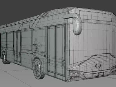 Bridge with Solaris Urbino 3D model