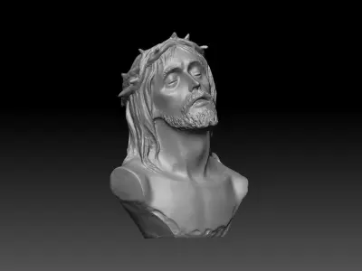 Christ bust  3D print model