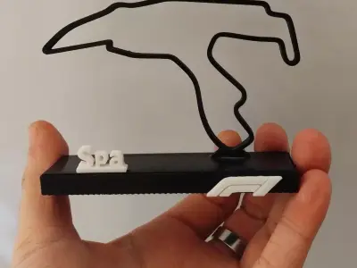 F1 Circuit Spa Francorchamps 3D print model