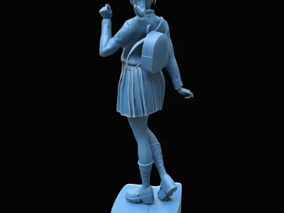FIGURE BACK TO SCHOOL MINIATURE DECORATION Free 3D print model