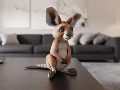 kangaroo 3D print model