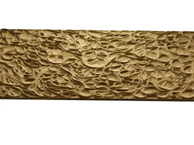 modern panel wall decor set relief stl mural CNC 267 3D model