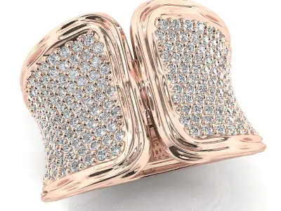 Fancy ring 3D print model