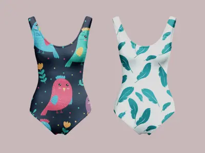 Swimming Suit Marvelous Designer 3D model