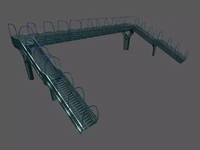 SCIFI-Pedestrian Bridge- Type-2 3D model