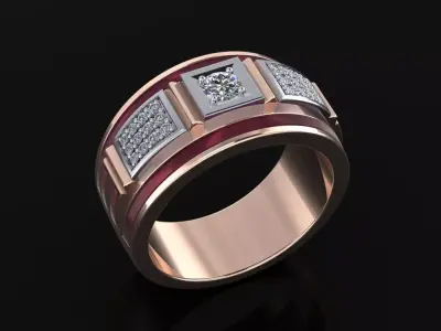 Man Ring 05 3D print model
