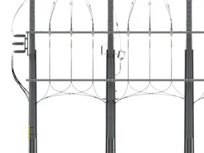 Subestacion Low-poly 3D model