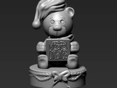 Christmas Bear 3D print model