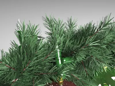 Fir Wreath 3D model
