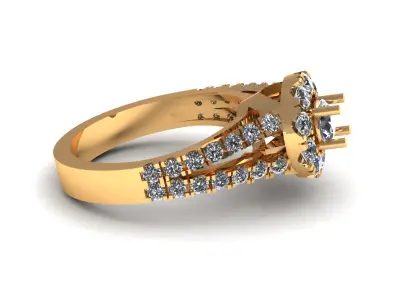 Engagement Dimond Ring Model for Making 3D model  3D print model