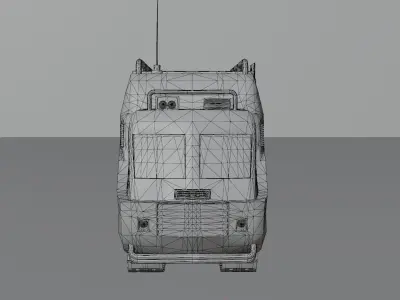  Tracked Swamp Machine Free low-poly 3D model