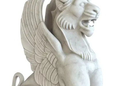 Griffin sculpture 3D model