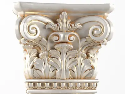  Column capital 3D model