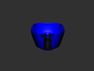 helmet high poly sculpt 3d printable ver 7 3D model 3D model