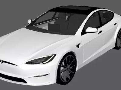 Tesla Model S Plaid 3D model