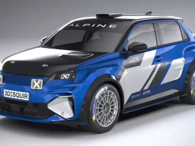 Alpine A290 Rallye 2026 3D model