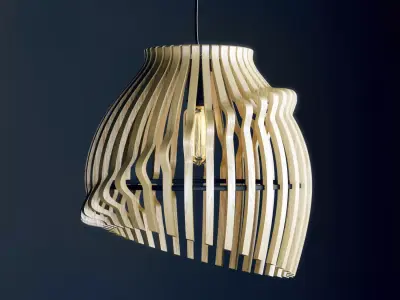 Parametric lamp 3D model