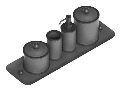 Pinetti Olimpia Bathroom Set 3D model