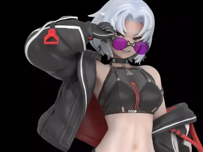 NIKKE-DRAKE  racing villain 3D print model