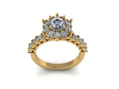 Ladies womans womens diamond ruby emerald Rings 3D print model 3D print model