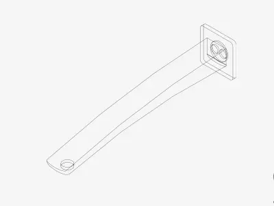 Wall Spout - Luxury - Rapid - Basin - 280 Low-poly 3D model