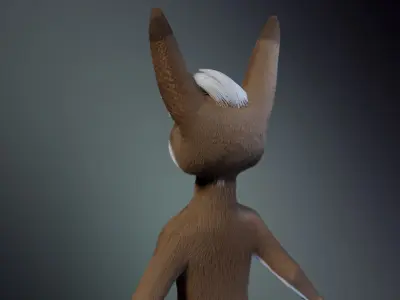 Carly Anthro Rabbit 3D model