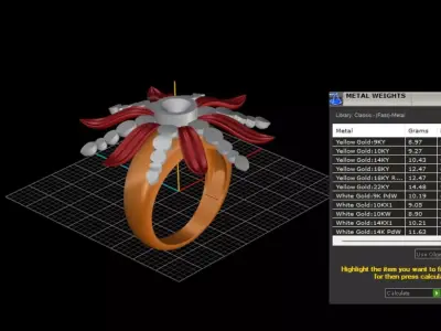 ring woman  3D print model 138