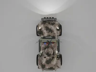 M-ATV - Army car - Car Truck 3D model