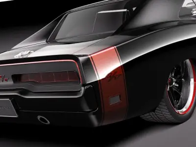 Dodge Charger 1969 custom 3D model