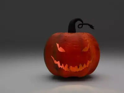 Halloween Pumpkin 3D Model 3D print model