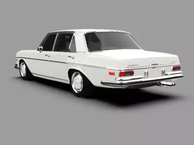 1973 Mercedes-Benz 300SEL Classic Luxury Sedan 3D Model 3D model
