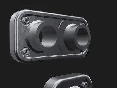 Firewall hose pass through set x3 sizes 3D print model