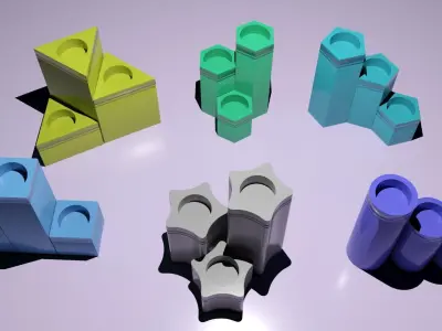 3d printable home decorative Candle holders 3D print model