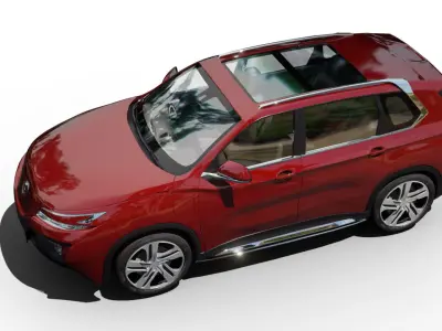 Generic SUV v24 Low-poly 3D model