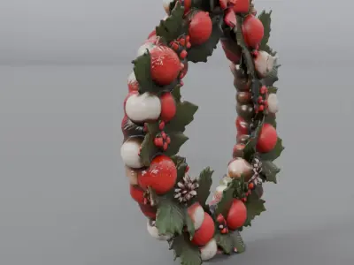 christmas garland 3D model