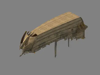 Game Kazlog shallow bay - Wreck 01 3D model