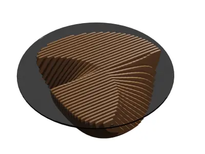 Parametric coffee table 08 3D model