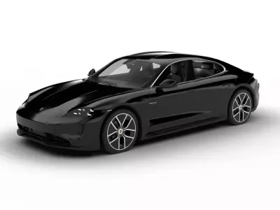 Porsche Taycan Turbo 2025 3d model 3D model