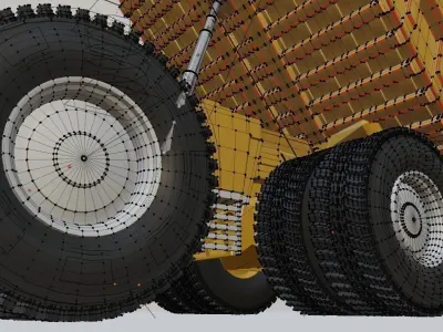 Kamaz dump truck 3D model