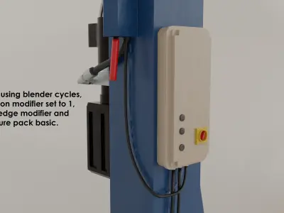 Garage 2 post lift model 3D model