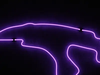 Neon 3D Model 18 - Race Track 3 - SPA 3D model