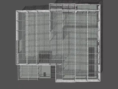 Warehouse structure 2318 3D model