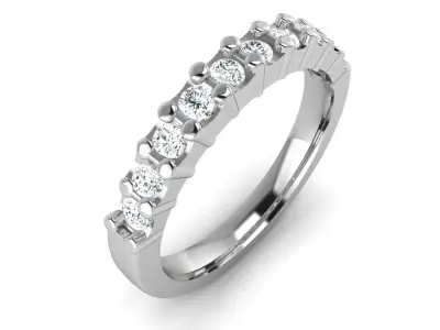 Band 3dm Render Details oval diamond wedding ring gold 3D print model