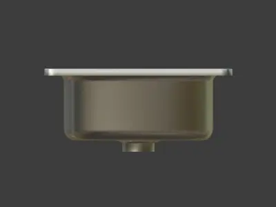 Stainless Steel Kitchen Sink 3D model
