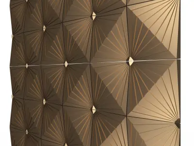 3D Wall Panel 07 Low-poly 3D model