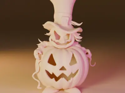 devil pumpkin 3D print model