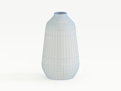 Botanical Grungy Vase 3D model